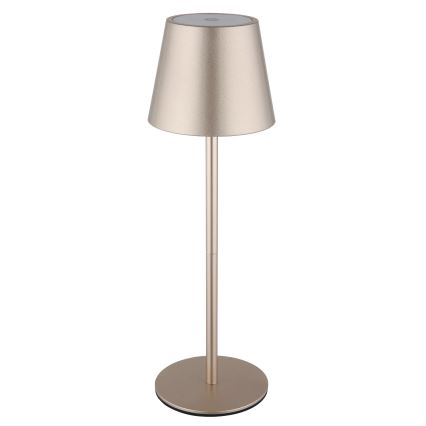 Globo - LED zatemnjevalna polnilna zunanja namizna svetilka 3 v 1, upravljanje na dotik, LED/3W/5V 3000/4000/5000K IP54 1800 mAh medenina
