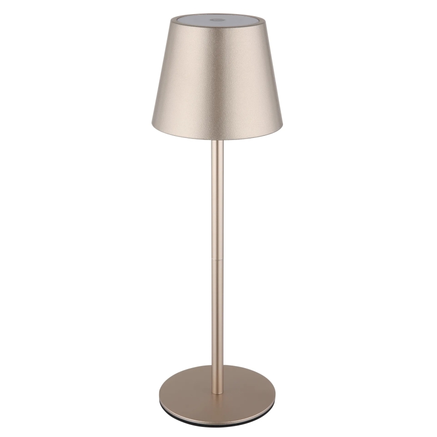 Globo - LED zatemnjevalna polnilna zunanja namizna svetilka 3 v 1, upravljanje na dotik, LED/3W/5V 3000/4000/5000K IP54 1800 mAh medenina
