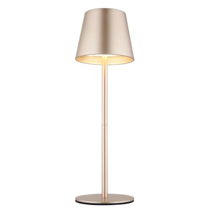 Globo - LED zatemnjevalna polnilna zunanja namizna svetilka 3 v 1, upravljanje na dotik, LED/3W/5V 3000/4000/5000K IP54 1800 mAh medenina