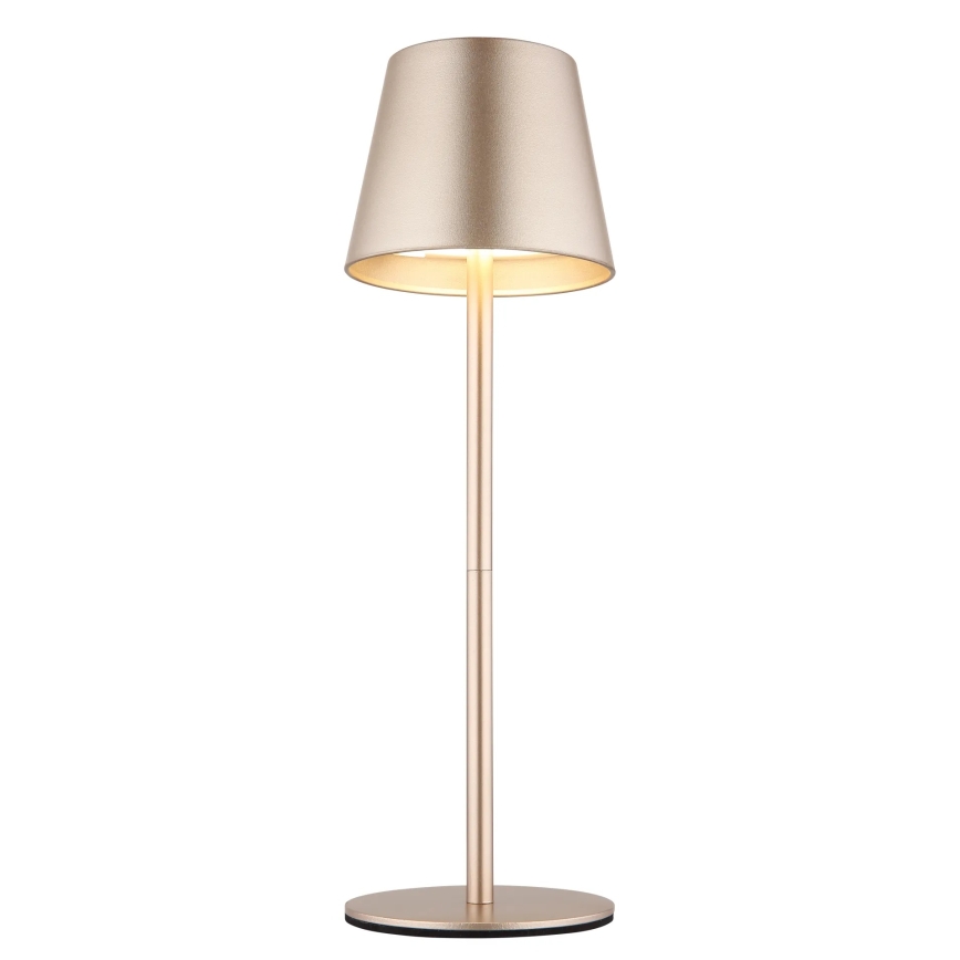 Globo - LED zatemnjevalna polnilna zunanja namizna svetilka 3 v 1, upravljanje na dotik, LED/3W/5V 3000/4000/5000K IP54 1800 mAh medenina