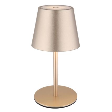 Globo - LED zatemnjevalna polnilna zunanja namizna svetilka 3 v 1, upravljanje na dotik, LED/3W/5V 3000/4000/5000K IP54 1800 mAh medenina