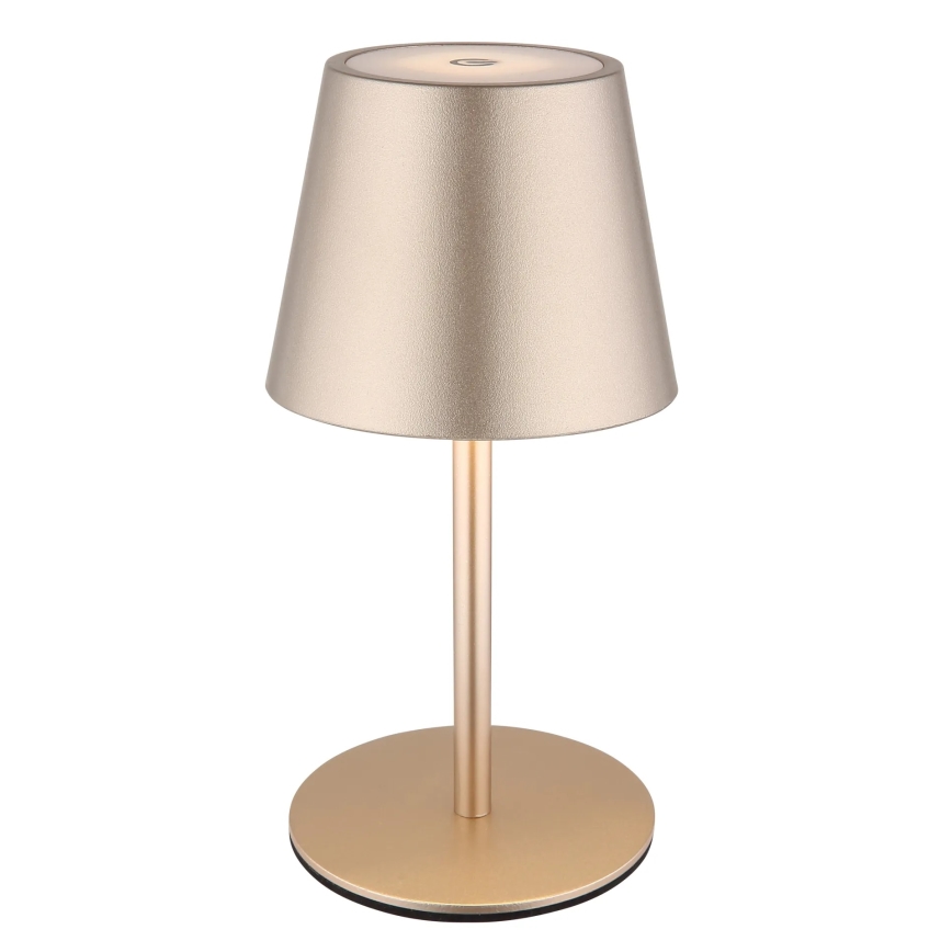 Globo - LED zatemnjevalna polnilna zunanja namizna svetilka 3 v 1, upravljanje na dotik, LED/3W/5V 3000/4000/5000K IP54 1800 mAh medenina