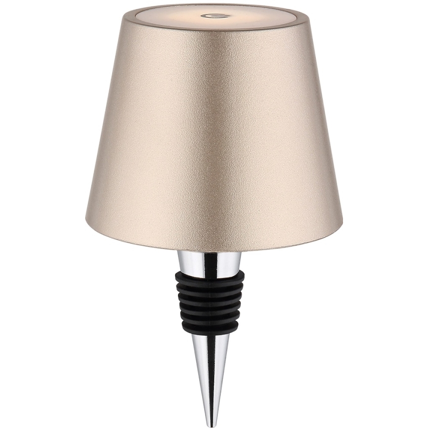Globo - LED zatemnjevalna polnilna zunanja namizna svetilka 3 v 1, upravljanje na dotik, LED/3W/5V 3000/4000/5000K IP54 1800 mAh medenina