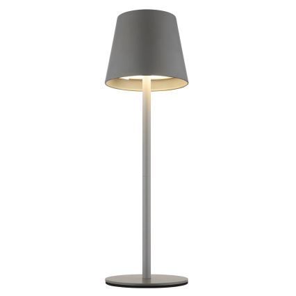 Globo - LED zatemnjevalna zunanja namizna svetilka na dotik, polnilna, 3 v 1, LED/3W/5V, 3000/4000/5000K, IP54, 1800 mAh, siva