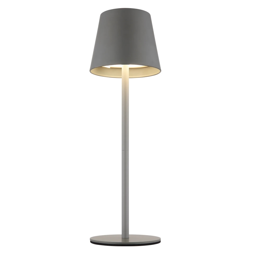 Globo - LED zatemnjevalna zunanja namizna svetilka na dotik, polnilna, 3 v 1, LED/3W/5V, 3000/4000/5000K, IP54, 1800 mAh, siva