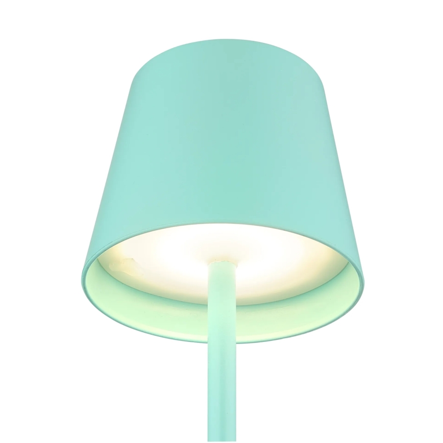 Globo - LED zatemnjevalna, na dotik upravljana, polnilna zunanja namizna svetilka 3v1 LED/3W/5V 3000/4000/5000K IP54 1800 mAh mentolno zelena