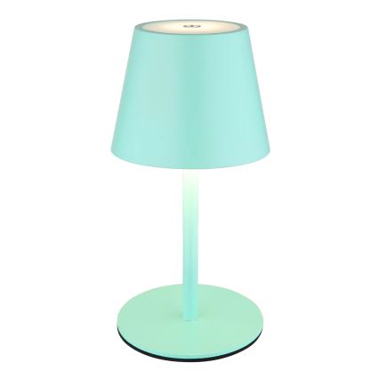 Globo - LED zatemnjevalna, na dotik upravljana, polnilna zunanja namizna svetilka 3v1 LED/3W/5V 3000/4000/5000K IP54 1800 mAh mentolno zelena