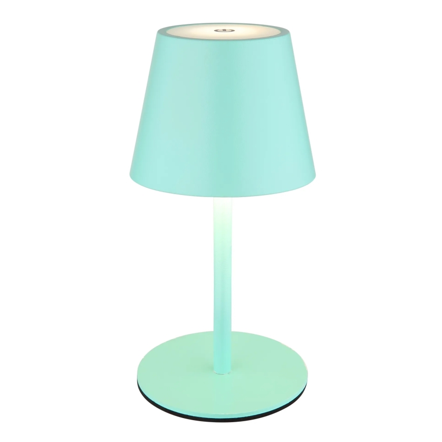 Globo - LED zatemnjevalna, na dotik upravljana, polnilna zunanja namizna svetilka 3v1 LED/3W/5V 3000/4000/5000K IP54 1800 mAh mentolno zelena