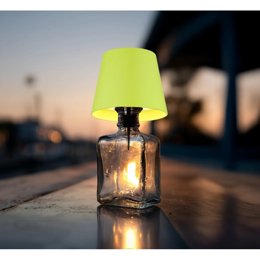 Globo - LED zatemnjevalna polnilna zunanja namizna svetilka na dotik 3v1 LED/3W/5V 3000/4000/5000K IP54 1800 mAh zelena