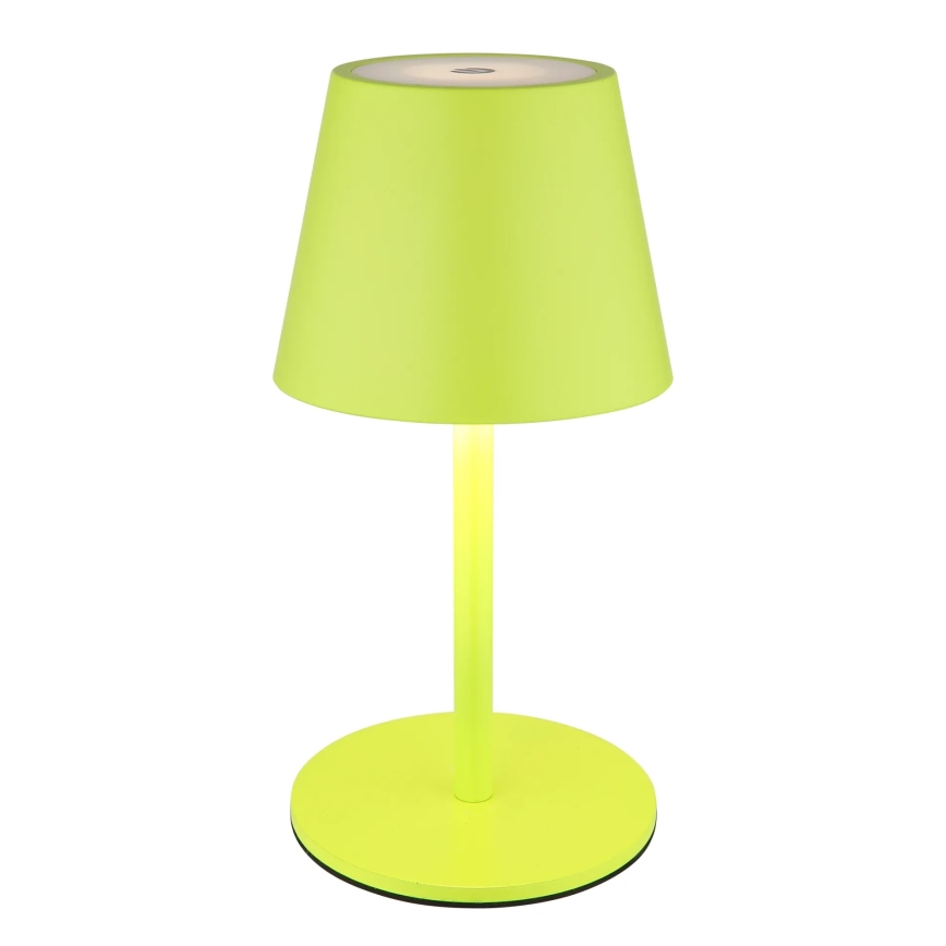 Globo - LED zatemnjevalna polnilna zunanja namizna svetilka na dotik 3v1 LED/3W/5V 3000/4000/5000K IP54 1800 mAh zelena