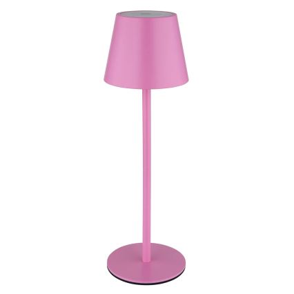 Globo - LED s prilagodljivo svetlostjo in upravljanjem na dotik, polnilna zunanja namizna svetilka 3 v 1 LED/3W/5V 3000/4000/5000K IP54 1800 mAh rožnata