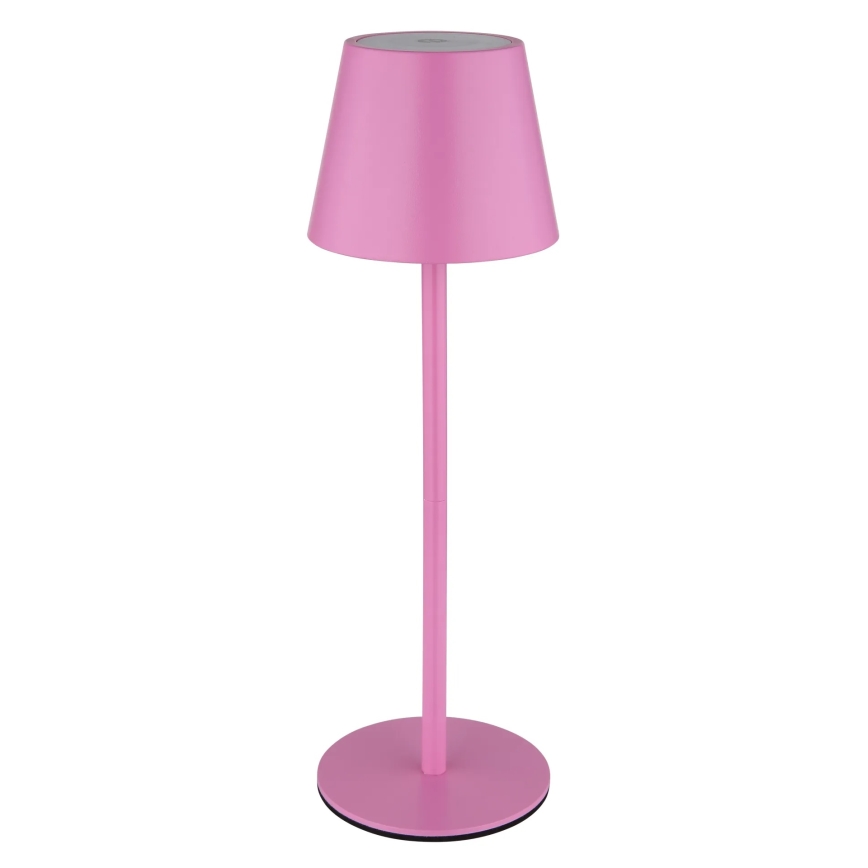 Globo - LED s prilagodljivo svetlostjo in upravljanjem na dotik, polnilna zunanja namizna svetilka 3 v 1 LED/3W/5V 3000/4000/5000K IP54 1800 mAh rožnata