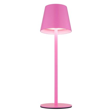 Globo - LED s prilagodljivo svetlostjo in upravljanjem na dotik, polnilna zunanja namizna svetilka 3 v 1 LED/3W/5V 3000/4000/5000K IP54 1800 mAh rožnata