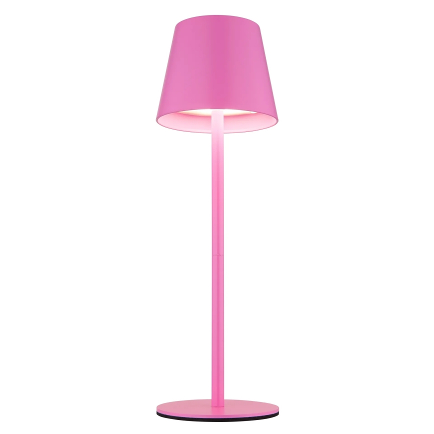 Globo - LED s prilagodljivo svetlostjo in upravljanjem na dotik, polnilna zunanja namizna svetilka 3 v 1 LED/3W/5V 3000/4000/5000K IP54 1800 mAh rožnata