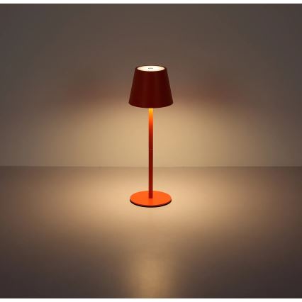 Globo - LED polnilna zunanja namizna luč na dotik z možnostjo zatemnitve 3v1 LED/3W/5V 3000/4000/5000K IP54 1800 mAh rdeča