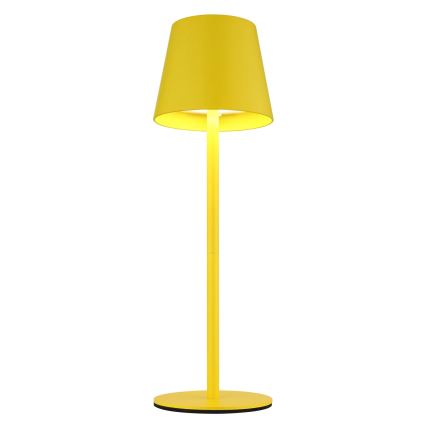Globo - zatemnjevalna LED polnilna zunanja namizna svetilka 3v1 LED/3W/5V 3000/4000/5000K IP54 1800 mAh rumena