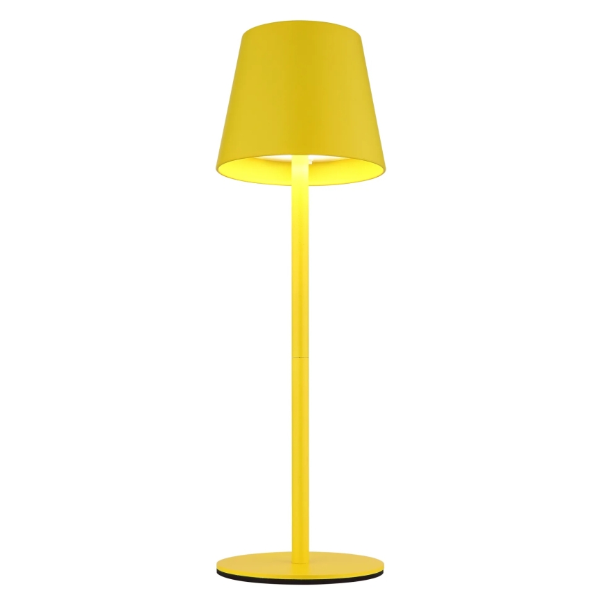 Globo - zatemnjevalna LED polnilna zunanja namizna svetilka 3v1 LED/3W/5V 3000/4000/5000K IP54 1800 mAh rumena