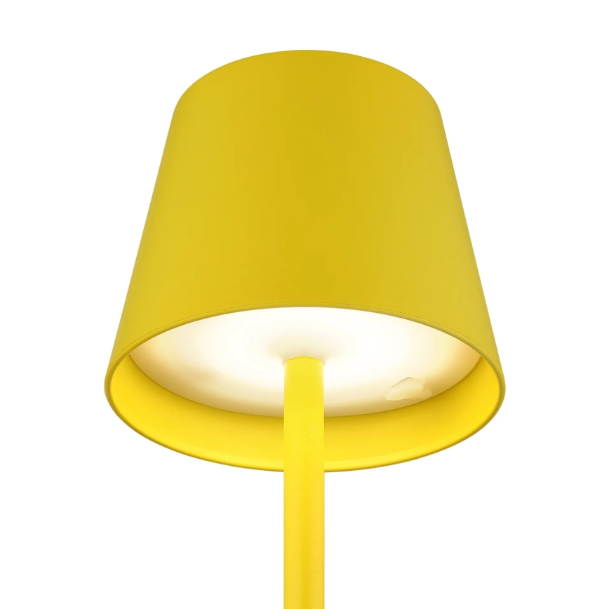 Globo - zatemnjevalna LED polnilna zunanja namizna svetilka 3v1 LED/3W/5V 3000/4000/5000K IP54 1800 mAh rumena