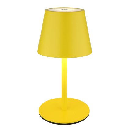 Globo - zatemnjevalna LED polnilna zunanja namizna svetilka 3v1 LED/3W/5V 3000/4000/5000K IP54 1800 mAh rumena