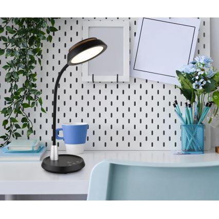 Globo - zatemnjevalna LED namizna svetilka na dotik LED/12W/230V 3000/4000/6500K črna