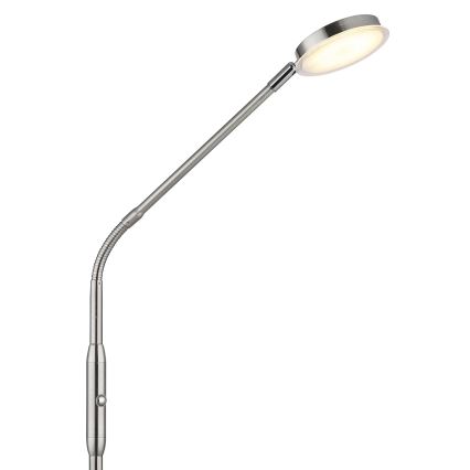Globo - LED zatemnjevalna stoječa svetilka z dotikom LED/6,5W/230V 2700/3350/4000K matni krom