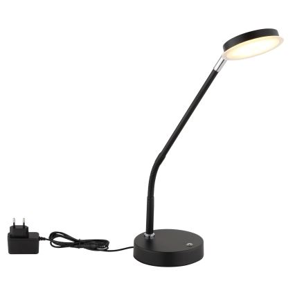 Globo - LED zatemnjevalna namizna svetilka na dotik LED/6,5W/230V 2700/3350/4000K črna