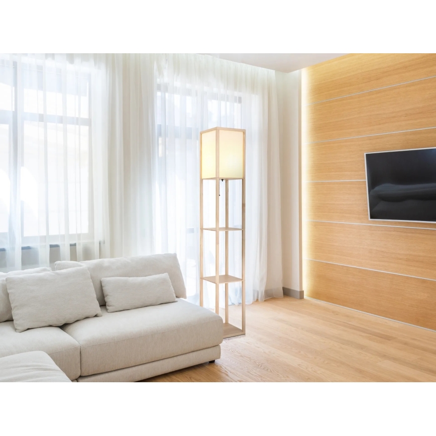 Globo - Stoječa svetilka 1xE27/60W/230V bež
