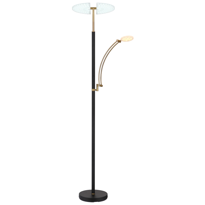 Globo - zatemnjevalna LED stoječa svetilka LED/40W/230V + LED/5,5W 2700/4000/6000K črna