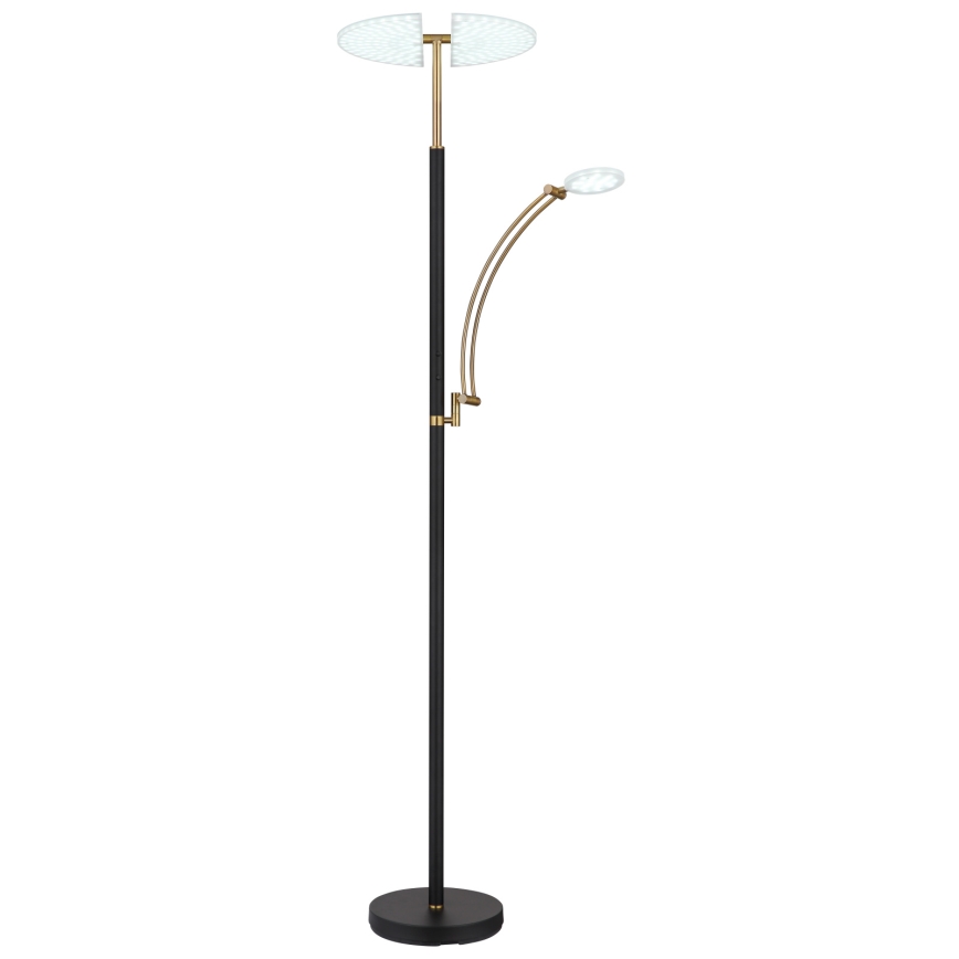 Globo - zatemnjevalna LED stoječa svetilka LED/40W/230V + LED/5,5W 2700/4000/6000K črna