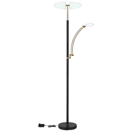 Globo - zatemnjevalna LED stoječa svetilka LED/40W/230V + LED/5,5W 2700/4000/6000K črna
