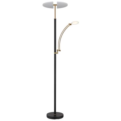 Globo - zatemnjevalna LED stoječa svetilka LED/40W/230V + LED/5,5W 2700/4000/6000K črna