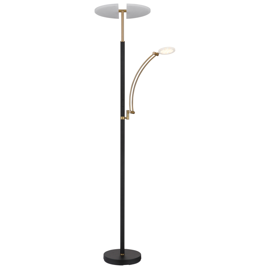Globo - zatemnjevalna LED stoječa svetilka LED/40W/230V + LED/5,5W 2700/4000/6000K črna