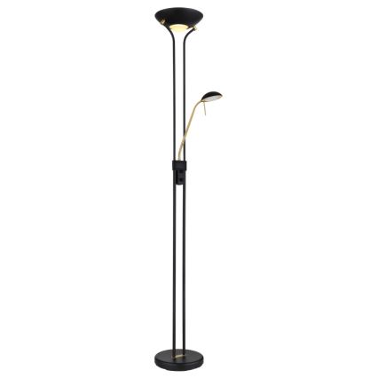 Globo - LED nastavljiva stoječa svetilka LED/20W/230V + LED/5,5W 3000K črna/zlata