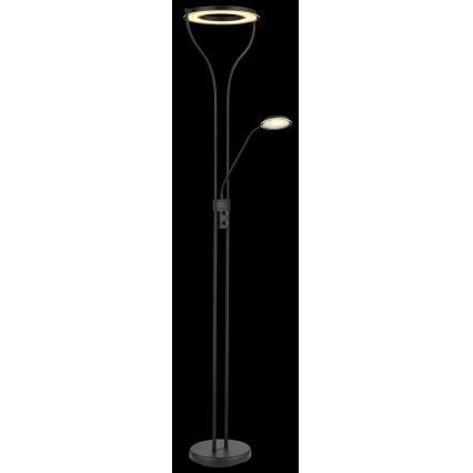 Globo - LED stoječa svetilka z zatemnjevanjem LED/20W/230V + LED/4W 3000K črna