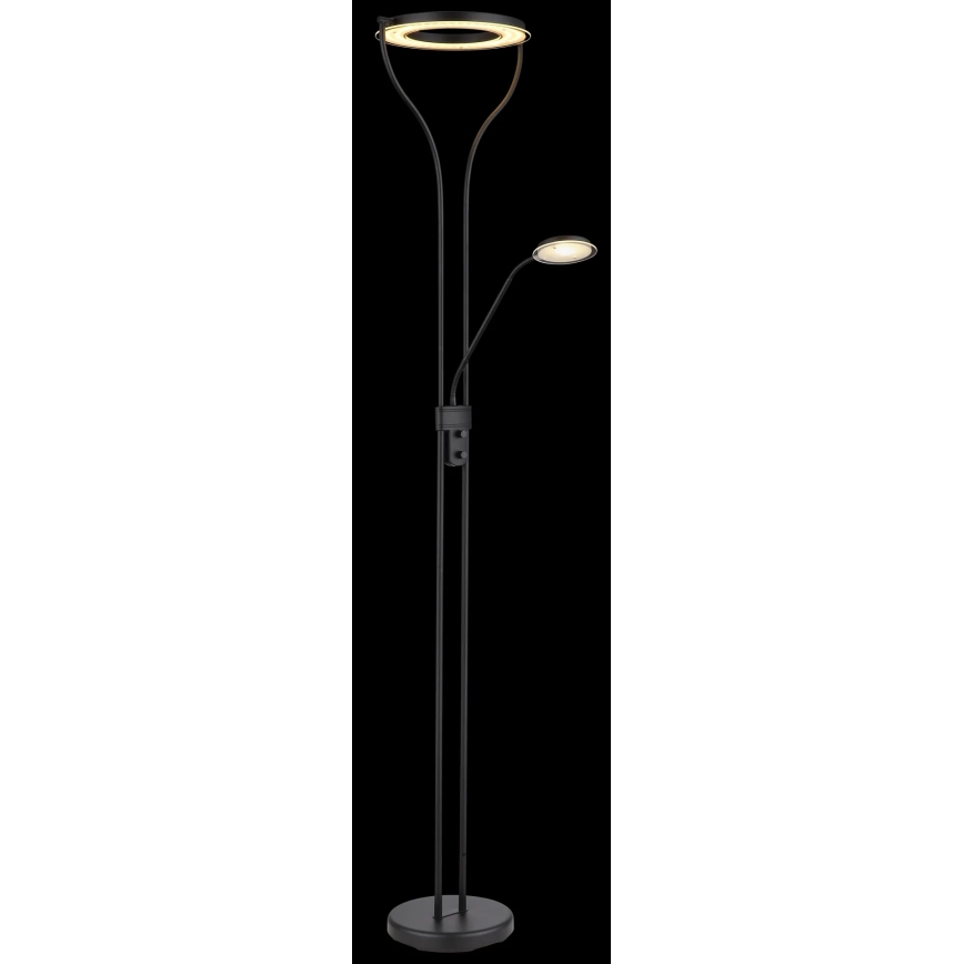 Globo - LED stoječa svetilka z zatemnjevanjem LED/20W/230V + LED/4W 3000K črna