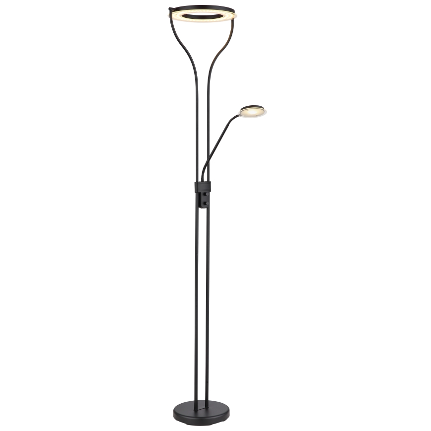 Globo - LED stoječa svetilka z zatemnjevanjem LED/20W/230V + LED/4W 3000K črna
