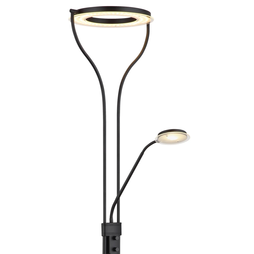 Globo - LED stoječa svetilka z zatemnjevanjem LED/20W/230V + LED/4W 3000K črna