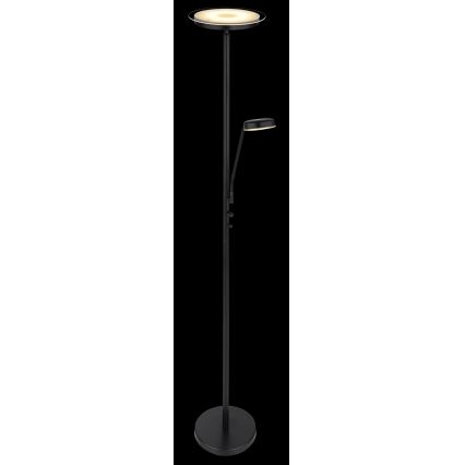 Globo - Zatemnjiva LED stoječa svetilka LED/18,5W/230V + LED/4,5W 3000K črna