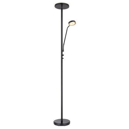 Globo - Zatemnjiva LED stoječa svetilka LED/18,5W/230V + LED/4,5W 3000K črna