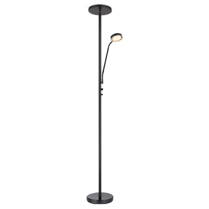 Globo - Zatemnjiva LED stoječa svetilka LED/18,5W/230V + LED/4,5W 3000K črna