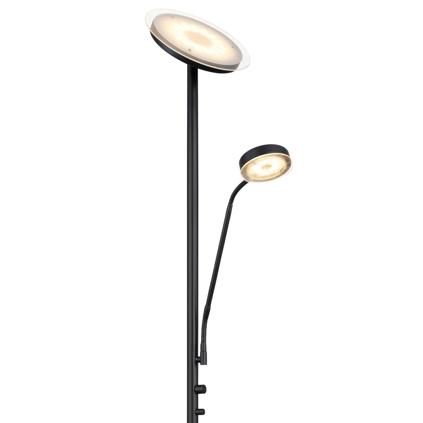 Globo - Zatemnjiva LED stoječa svetilka LED/18,5W/230V + LED/4,5W 3000K črna
