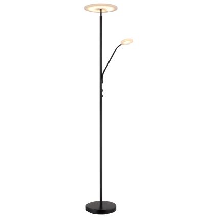 Globo - LED zatemnjevalna stoječa svetilka LED/28W/230V + LED/5W 3000K črna