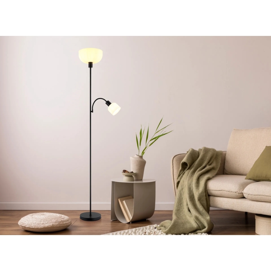 Globo - stoječa svetilka 1xE27/40W/230V + 1xE14/25W