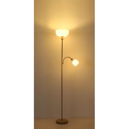 Globo - Stoječa svetilka 1xE27/40W/230V + 1xE14/25W