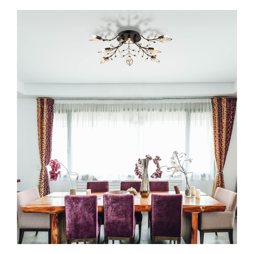 Globo - stropna svetilka 8xG9/5W/230V, premer 76 cm