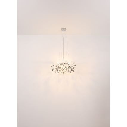 Globo - Lestenec na vrvici 8xG9/8W/230V pr. 61 cm sijajni krom