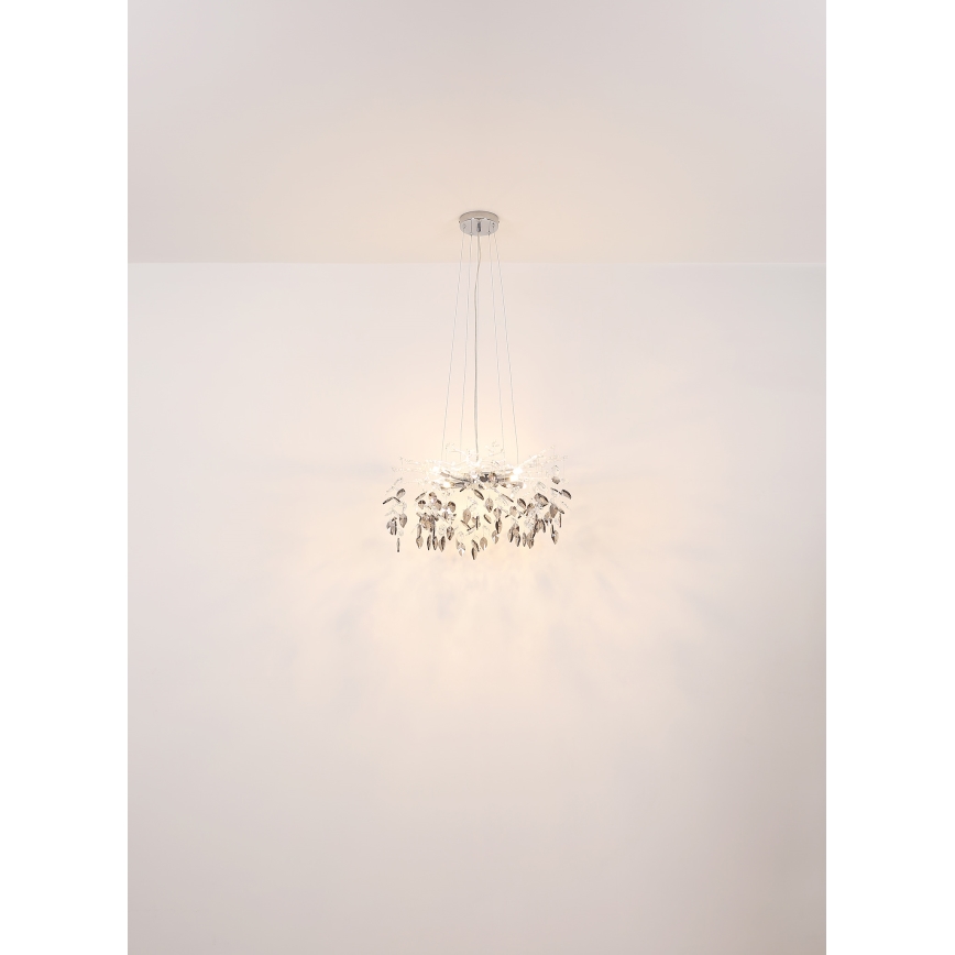 Globo - Lestenec na vrvici 8xG9/8W/230V pr. 61 cm sijajni krom