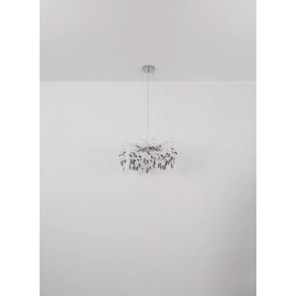Globo - Lestenec na vrvici 8xG9/8W/230V pr. 61 cm sijajni krom