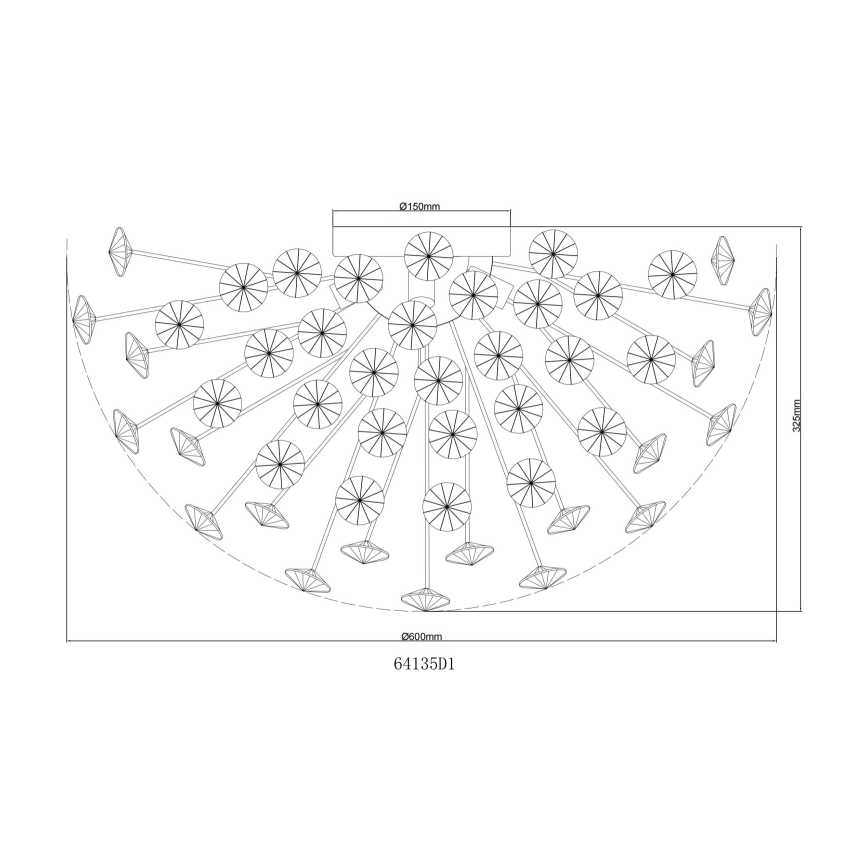 Globo - LED stropna svetilka 6xG9/3,5W/230V zlata