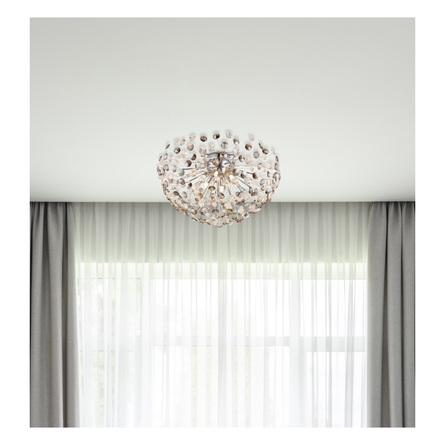 Globo - LED Stropna svetilka 6xG9/3,5W/230V pr. 60 cm sijajni krom